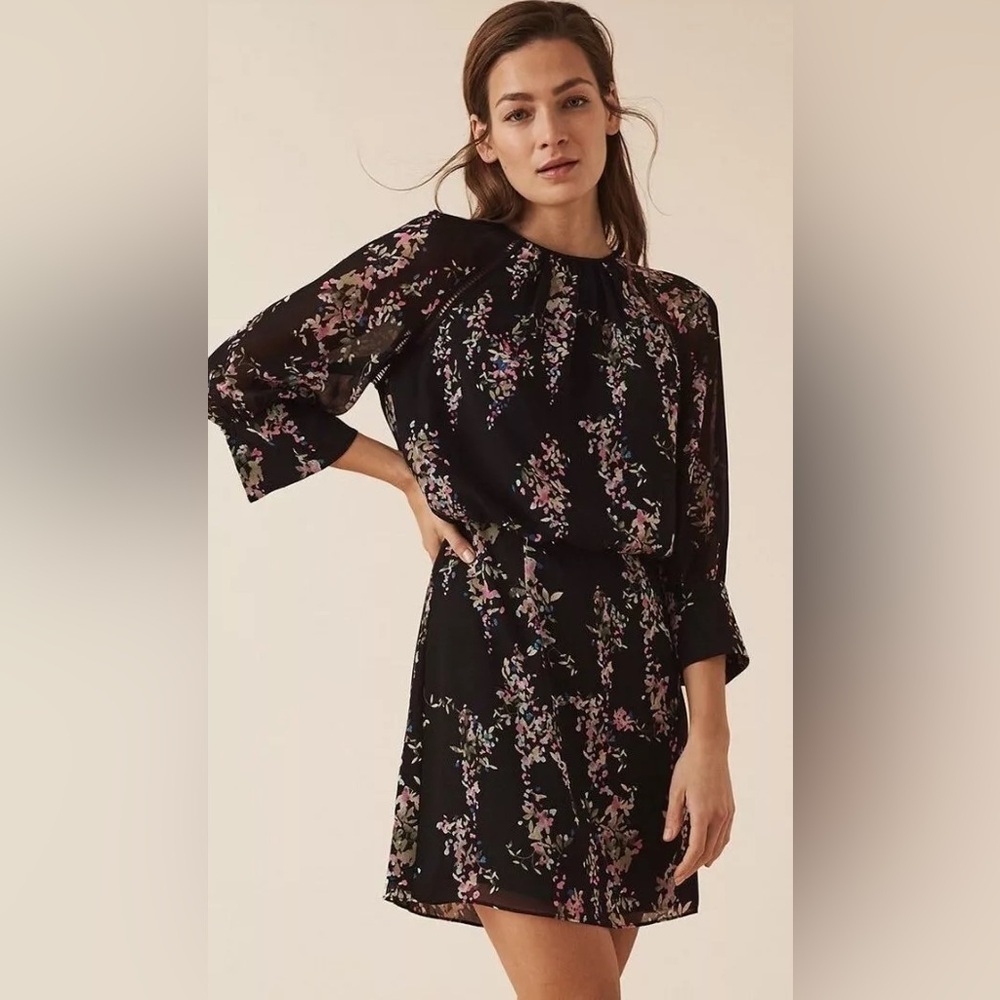 REISS Roma Floral Dress 10
